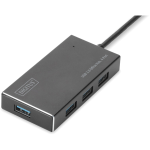 USB-хаб Digitus USB 3.0 Hub 4 порта Black (DA-70240-1) ТОП в Луцке