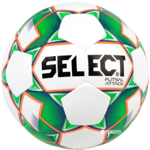 М'яч футзальний Select Futsal Attack New (046) №4 White-Green (5703543187102) ТОП в Луцьку