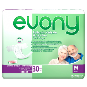 Підгузки для дорослих Evony 4 Extra Large 30 шт (8690536804092) в Луцьку