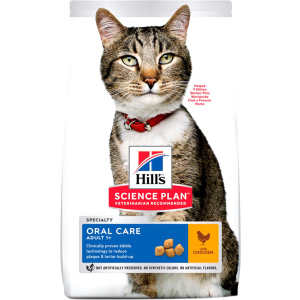 Сухой корм для кошек уход за зубами Hill's Science Plan Feline Adult Oral Care - 3 кг (604143) (52742023540) лучшая модель в Луцке