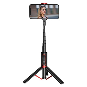 Селфі палиця зі штативом та Bluetooth кнопкою JOYROOM Phantom Series Tripod AB202. Black ТОП в Луцьку