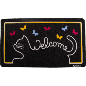 Придверный коврик IzziHome Italyan Kokardo Cat Welcome 40x70 (2200000542038) ТОП в Луцке