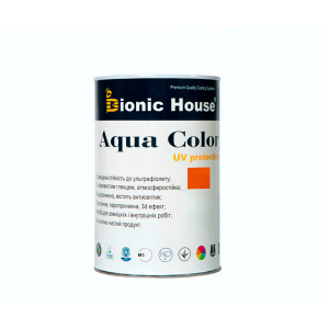 Краска для дерева Bionic-House Aqua Color UV-protect 0,8л Янтарь ТОП в Луцке