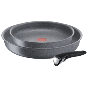 Набор сковородок Tefal Ingenio Mineralia Force 22 и 26 см + съемная ручка (L6829072) рейтинг