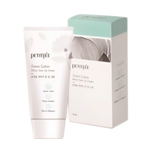 Зволожуючий крем для обличчя Petitfee Snow Lotus White Tone Up Cream 50 мл (8809508850009) в Луцьку