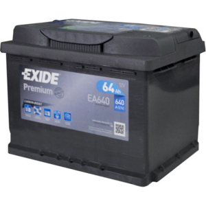 Автомобільний акумулятор Exide Premium 6СТ-64 (EA640) 64 Аг (-/+) Euro 640 А (EA640) краща модель в Луцьку