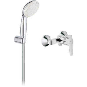 Змішувач для душу GROHE BauEdge 23333000 із душовим гарнітуром New Tempesta 100 26164001 краща модель в Луцьку