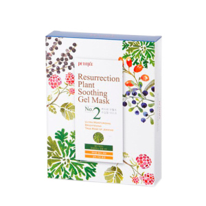 Увлажняющая маска для лица Petitfee Resurrection Plant Soothing Gel Mask 10 х 30 г (8809508850092) ТОП в Луцке