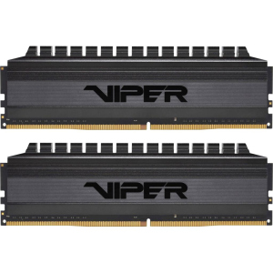 Модуль пам'яті для комп'ютера DDR4 16GB (2x8GB) 3200 MHz Viper 4 Blackout Patriot (PVB416G320C6K) ТОП в Луцьку