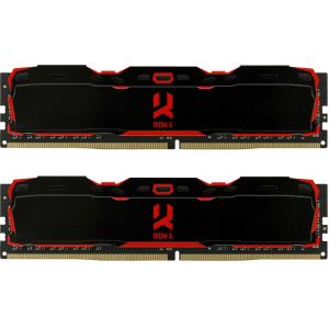 Модуль пам'яті для комп'ютера DDR4 16GB (2x8GB) 2666 MHz IRDM Black GOODRAM (IR-X2666D464L16S/16GDC) в Луцьку