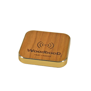 Бездротова зарядка WoodbooD Wireless Charge Standart Gold ТОП в Луцьку