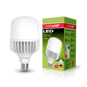 купить Светодиодная лампа (LED) Eurolamp 30W Е27 6500K (LED-HP-30276)