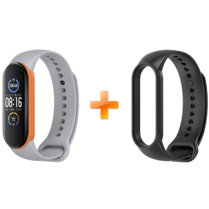 Xiaomi Mi Band 5 MiJobs двоколірний сірий/помаранчевий (MJ5-DSS007GO) надійний