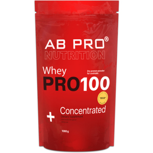 Протеин AB PRO PRO 100 Whey Concentrated 1000 г Chocolate (PRO1000ABCH39) в Луцке