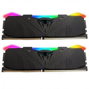 Модуль памяти для компьютера DDR4 16GB (2x8GB) 3200 MHz Viper RGB Black Patriot (PVR416G320C6K) ТОП в Луцке