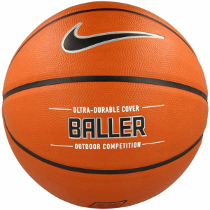 Мяч баскетбольный Nike Baller Amber/Black/Metallic Silver/Black Size 7 (N.KI.32.855.07)