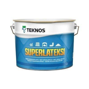 купити Водорозчинна фарба для стін та стелі Teknos SuperLatexi, 9 л