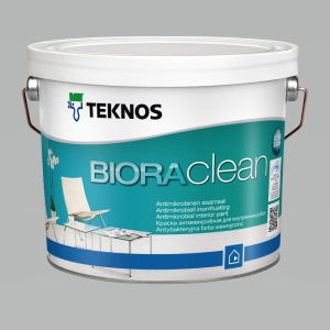 Водорозчинна фарба для стін та стелі Teknos Biora Clean, 2.7 л краща модель в Луцьку