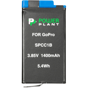 Акумулятор PowerPlant GoPro SPCC1B 1400 мАг (CB970384) краща модель в Луцьку