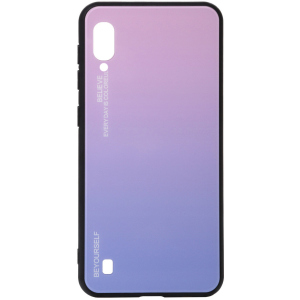 Панель BeCover Gradient Glass для Samsung Galaxy M10 2019 SM-M105 Pink-Purple в Луцьку