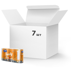 Упаковка бумажных полотенец Grite Family 2 слоя 83 листа 7 шт по 4 рулона (4770023348590) лучшая модель в Луцке