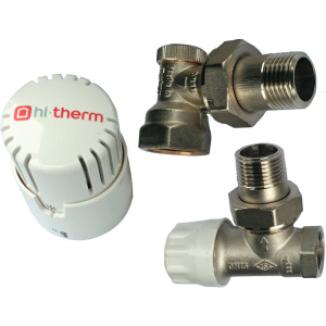 Комплект подключения радиатора HI-THERM угловой 1/2" (8693470119130) лучшая модель в Луцке