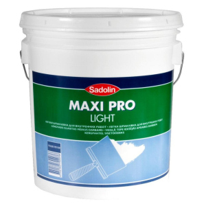 Легка шпаклівка для внутрішніх робіт Sadolin Maxi Pro Light Білий 17 л ТОП в Луцьку