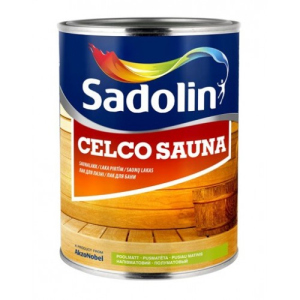 Лак для лазні Sadolin Celco Sauna Безбарвний 2.5 л краща модель в Луцьку