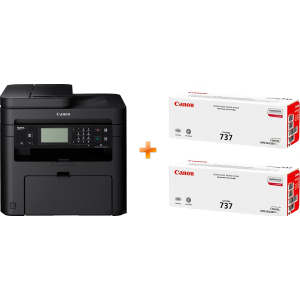 Canon i-SENSYS MF237w Wi-Fi, Ethernet, fax (1418C162AA/418C170AA) Bundle: + 2 Картриджа Canon 737 краща модель в Луцьку