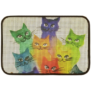 Килимок під туалет IzziHome Catsline Renkli Kediler 40x60 (2200000553515) краща модель в Луцьку