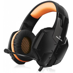 Навушники Real-El GDX-7700 Surround 7.1 Black-orange (EL124100016) в Луцьку