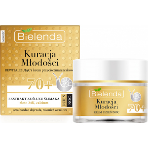 Крем для обличчя Bielenda Gold 24к Інтенсивно, що відновлює проти зморшок 70+ 50 мл (5902169030582) в Луцьку