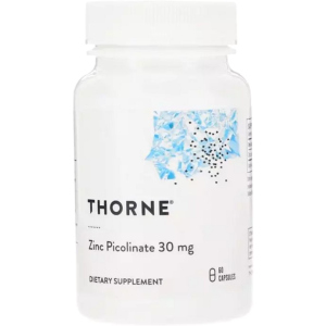 Витамины Thorne Research Цинк Пиколинат, Zinc Picolinate, 30 мг, 60 капсул (693749220022) ТОП в Луцке