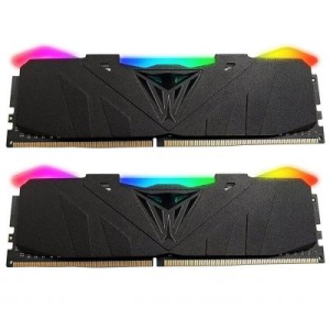 Модуль памяти для компьютера DDR4 16GB (2x8GB) 3200 MHz Viper RGB Black Patriot (PVR416G320C6K)