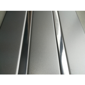 Рейкова алюмінієва стеля Allux срібло металік - хром дзеркальний комплект 90 см х 160 см