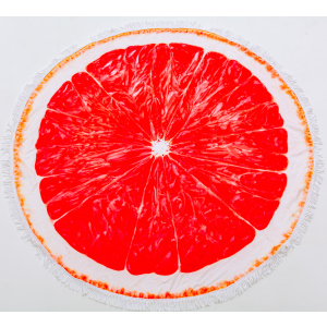 Пляжное полотенце MirSon №5056 Summer Time Grapefruit 150x150 см надежный