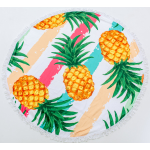 Пляжний рушник MirSon №5060 Summer Time Pineapple 150x150 см в Луцьку