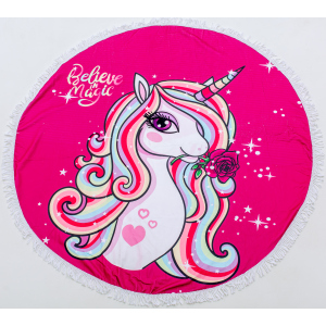 Пляжное полотенце MirSon №5064 Summer Time Unicornpony 150x150 см надежный