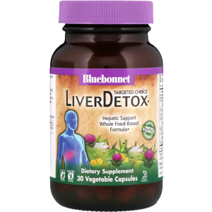 Комплекс для детоксикації печінки Liver Detox Targeted Choice Bluebonnet Nutrition 30 рослинних капсул (743715020207) в Луцьку