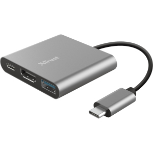 USB-хаб Trust Dalyx 3-in-1 Multiport USB-C Adapter (23772) лучшая модель в Луцке