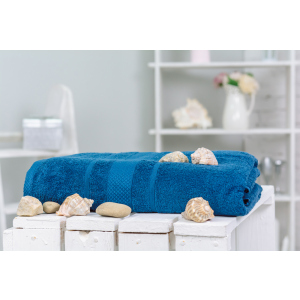 Банное полотенце MirSon №5015 SoftNess Blueberry 70x140 см (2200003182293) ТОП в Луцке