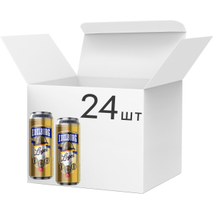 Упаковка пива Edelburg Lager світле фільтроване 5.2% 0.5 л х 24 шт (4260684190047) ТОП в Луцьку