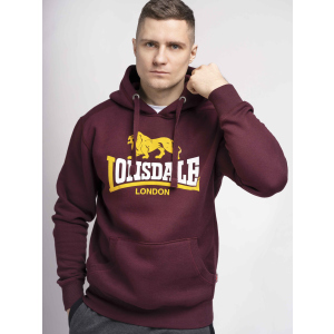 Худі Lonsdale THURNING 116030-2003 XL OxBlood (4251522353372) ТОП в Луцьку