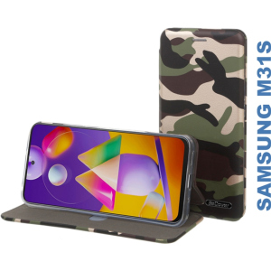 Чехол-книжка BeCover Exclusive для Samsung Galaxy M31s SM-M317 Camouflage надежный