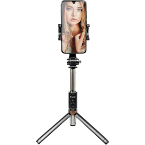 Трипод Dispho WS-18002 Selfie Stick Tripod Bluetooth Black ТОП в Луцьку