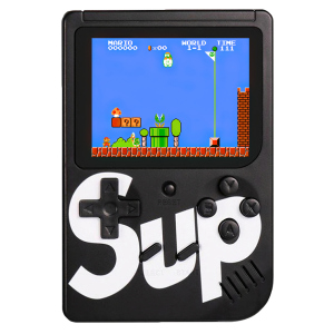 Портативна ігрова ретро приставка Sup 400 Game Box 8bit Black краща модель в Луцьку