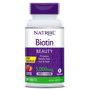 Витамины Natrol Biotin 5000 мкг Straw 90 таблеток (047469063238) в Луцке