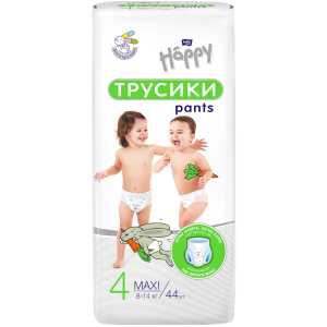 Підгузки-трусики дитячі Bella Baby Happy Maxi 8-14 кг 44 шт (5900516603236) ТОП в Луцьку