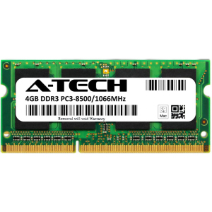 Оперативна пам'ять A-Tech 4GB DDR3-1066 (PC3-8500) SODIMM 2Rx8 (AT4G1D3S1066ND8N15V) в Луцьку