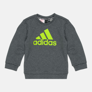 Світшот дитячий Adidas Must Haves Crew FP8935 128 см Dark Grey Heather (4062049186561) краща модель в Луцьку